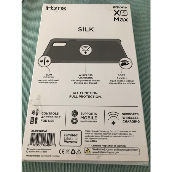NEW iHome iPhone Xs Max case NIB soft touch mint - Picture 3 of 4